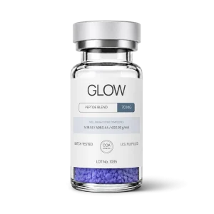 GLOW 70 mg research vial
